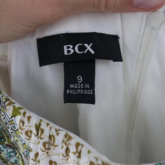 BCX Paisley Sundress Women 9 White Boho Garden Party Cruise Vacation Hippie - Picture 2 of 10